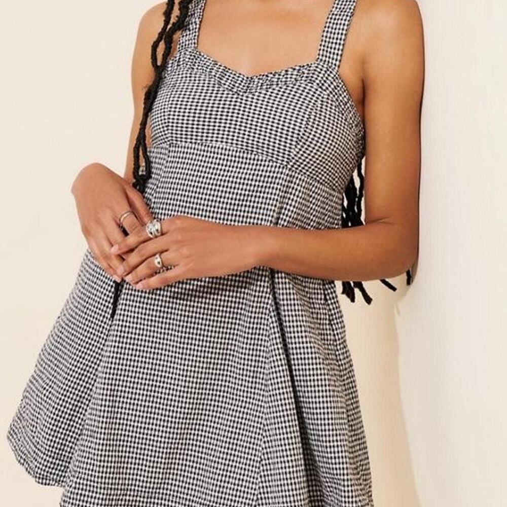 Black & white gingham Anthropologie dress, brand new with tags size medium